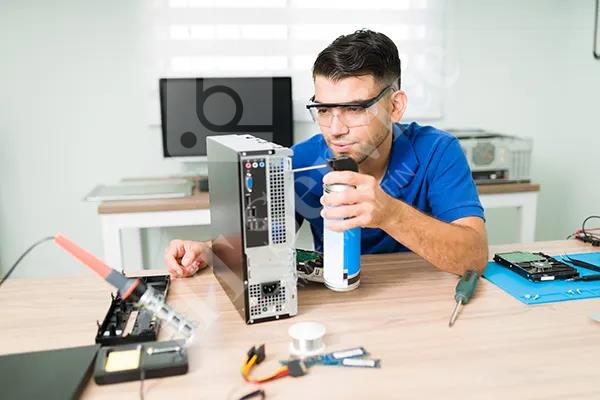 Quy Trinh Bao Tri May Tinh - Vệ sinh thùng máy bên ngoài